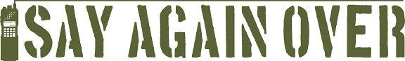 Say Again Over Merchant Logo