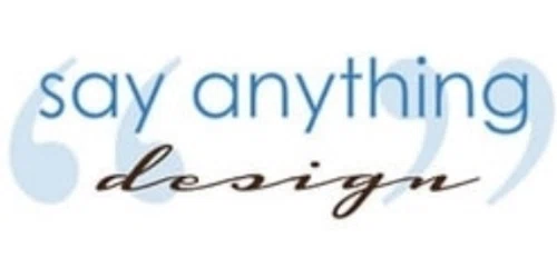Say Anything Design Promo Code