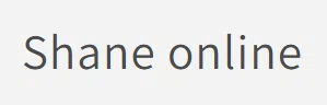 Shane online coupons
