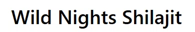 Wild Nights Shilajit Merchant Logo