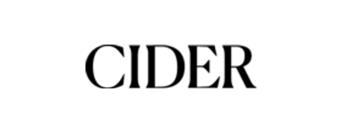 CIDER Discount Code — Get 15 Off (Sitewide) in April 2024