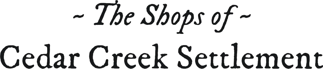 The Shops at Cedar Creek Settlement Merchant Logo