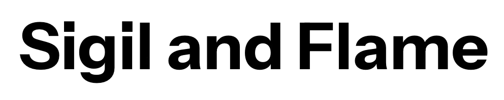 Sigil and Flame Merchant Logo