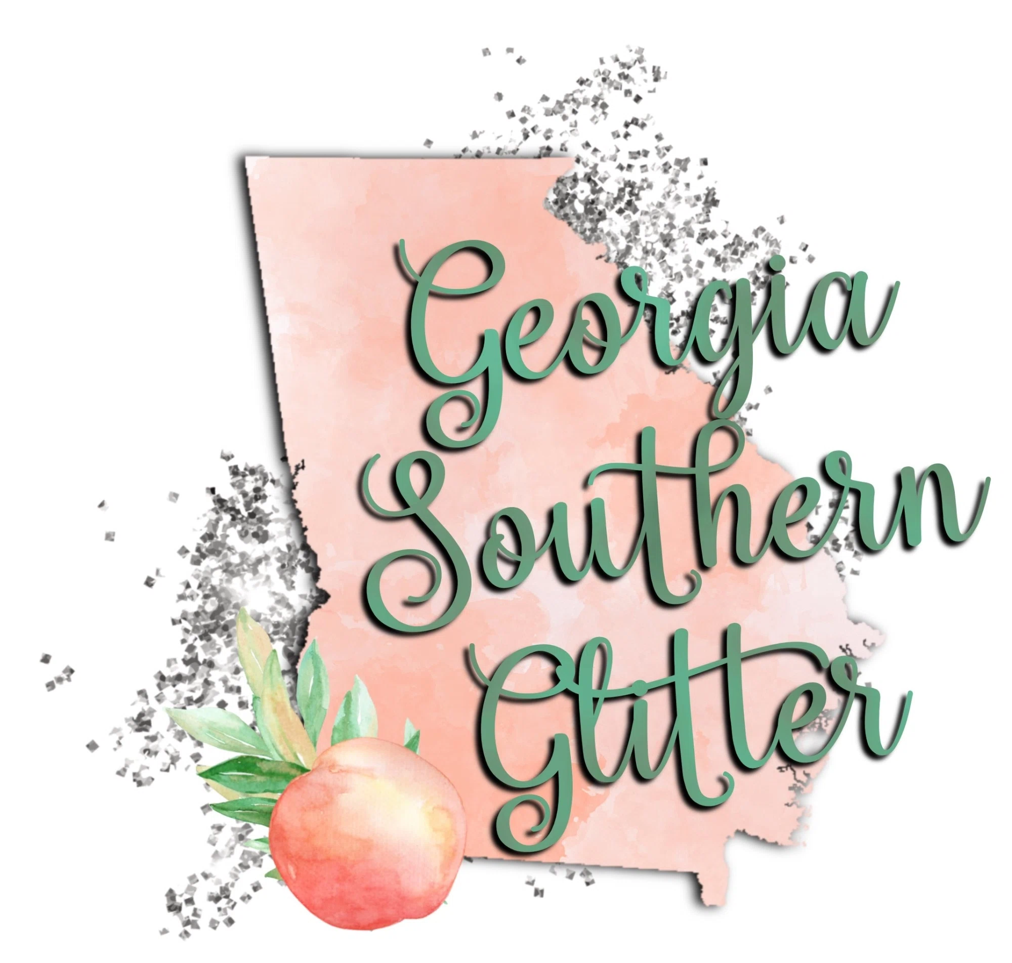 Georgia Southern Glitter Merchant Logo