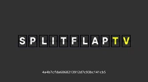 Split-Flap TV Merchant Logo