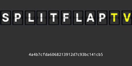 Split-Flap TV Promo Code