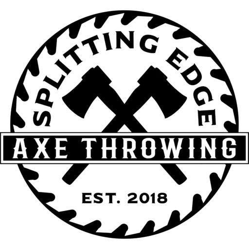 Splitting Edge Axe Throwing Merchant Logo