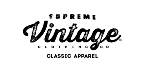 Supreme Vintage Clothing Promo Code