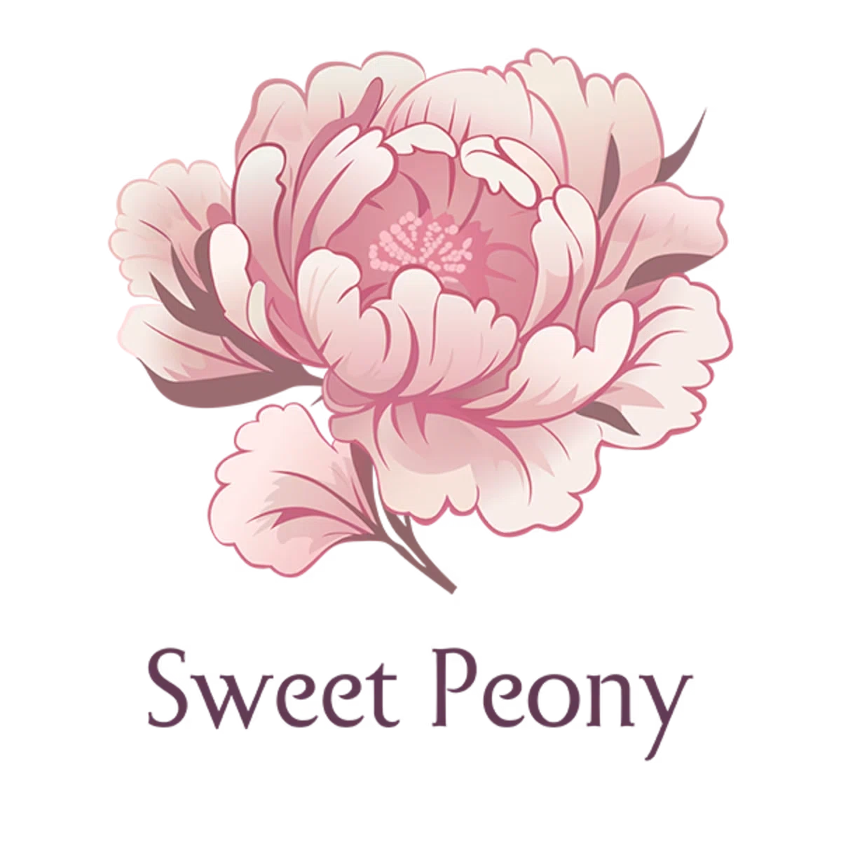 Sweet Peony Flower Shop Merchant Logo