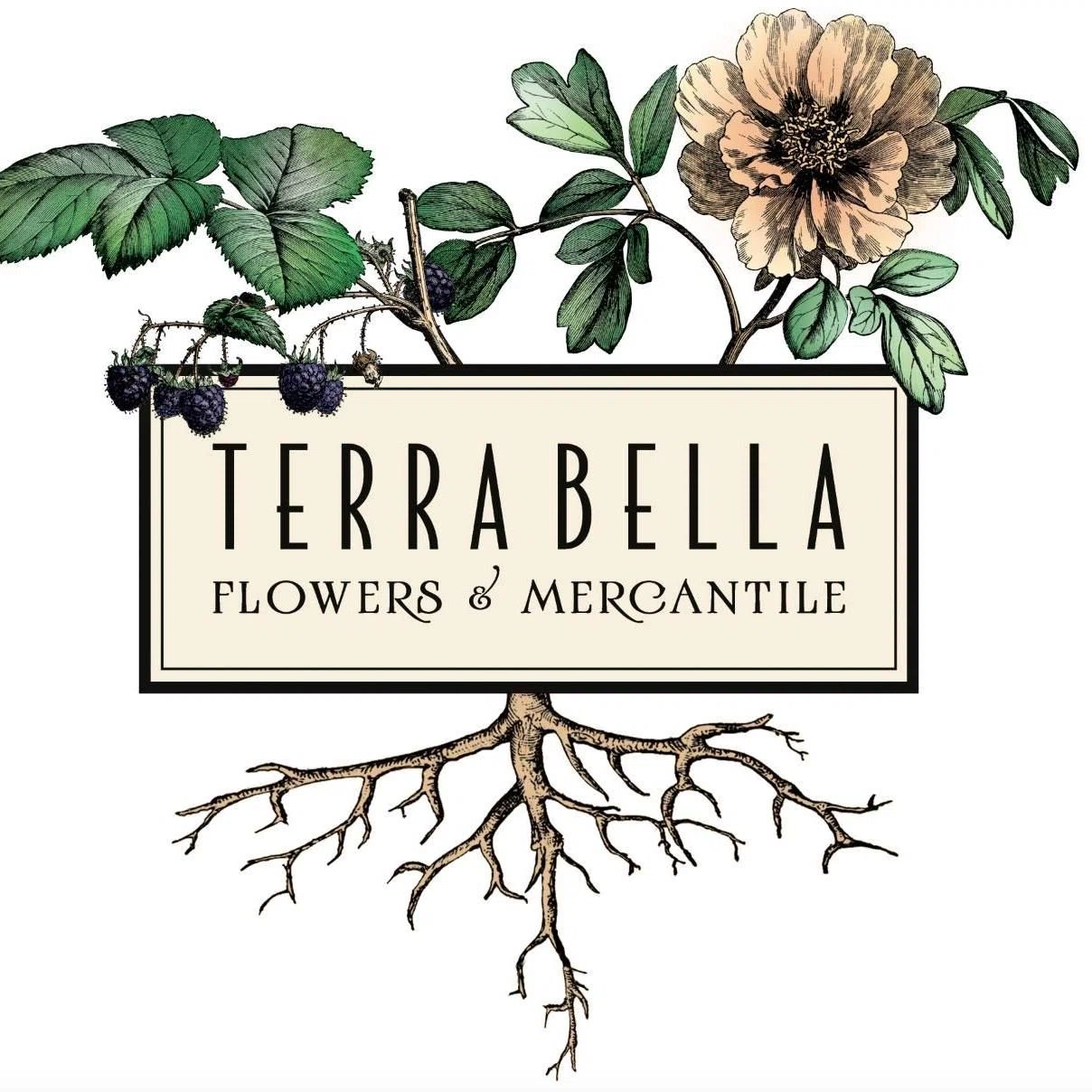 Terra Bella Flowers  Merchant Logo