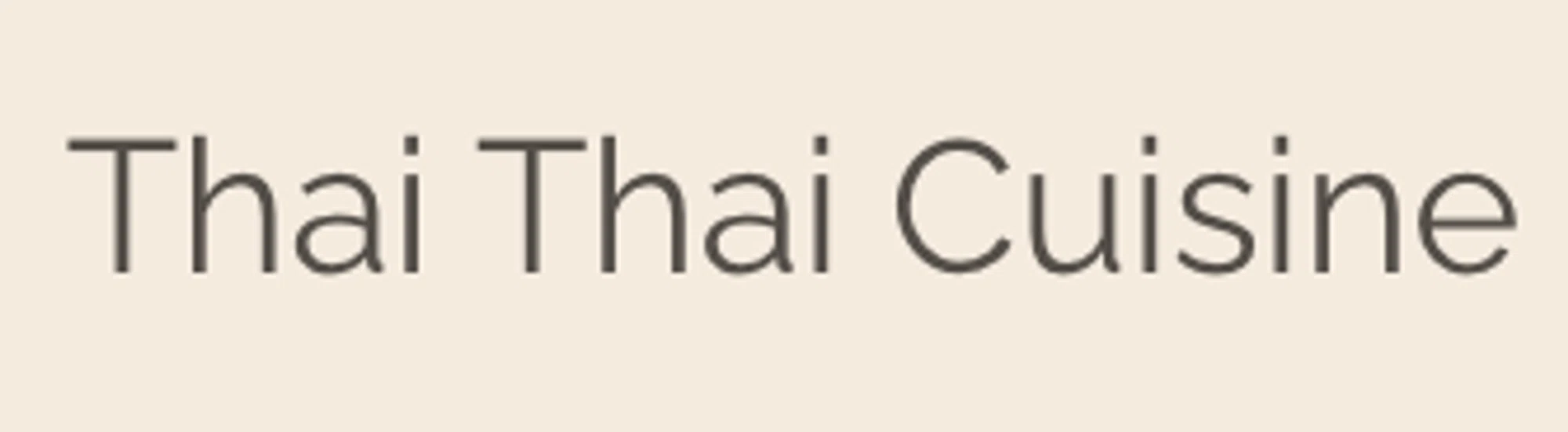 Thai Thai Cuisine Merchant Logo