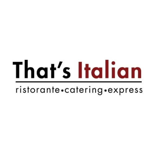 20 Off That's Italian Promo Code, Coupons June 2024