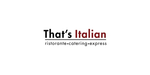 20% Off That's Italian Promo Code, Coupons | Sep 2022