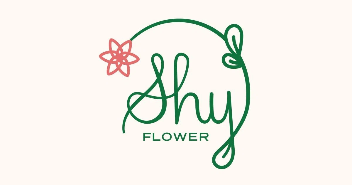 The Shy Flower Merchant Logo