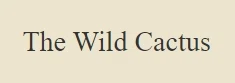 THE WILD CACTUS Promo Code — 180 Off in April 2024