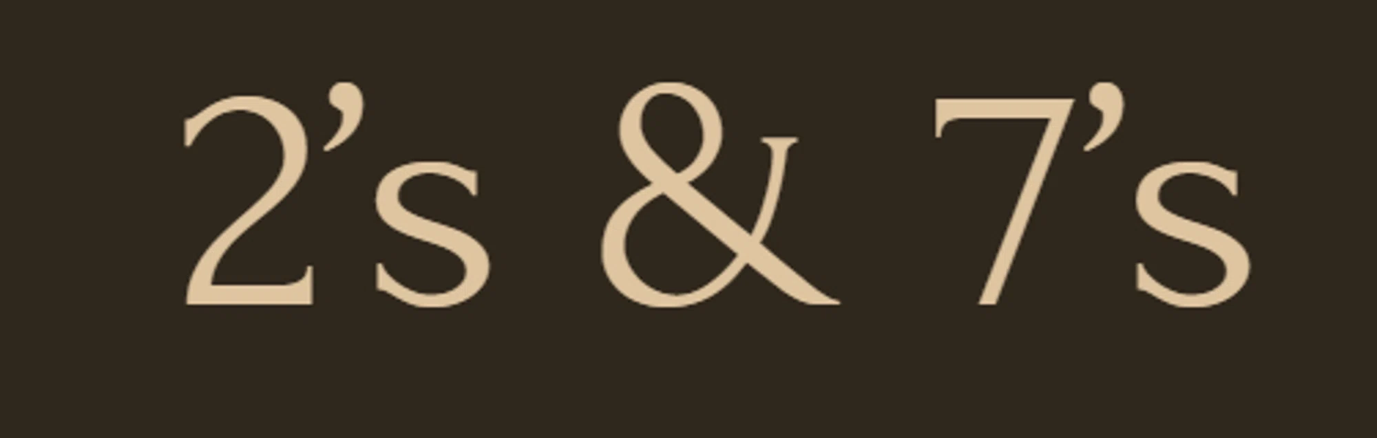 Two’s And Seven’s Merchant Logo