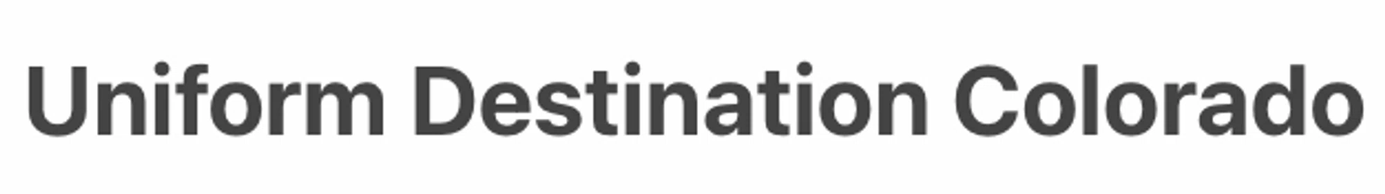 UNIFORM DESTINATION CO Promo Code — 100 Off 2024