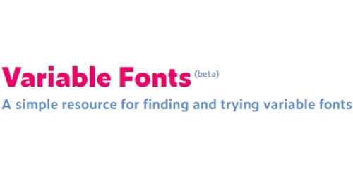 Variable Fonts Promo Code