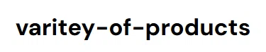 varitey-of-products Merchant Logo