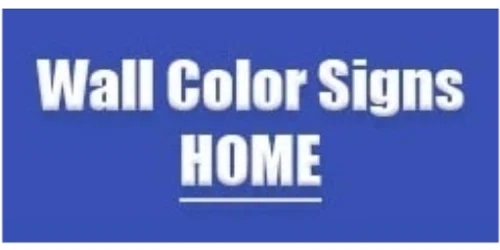 Wall Color Signs Promo Code