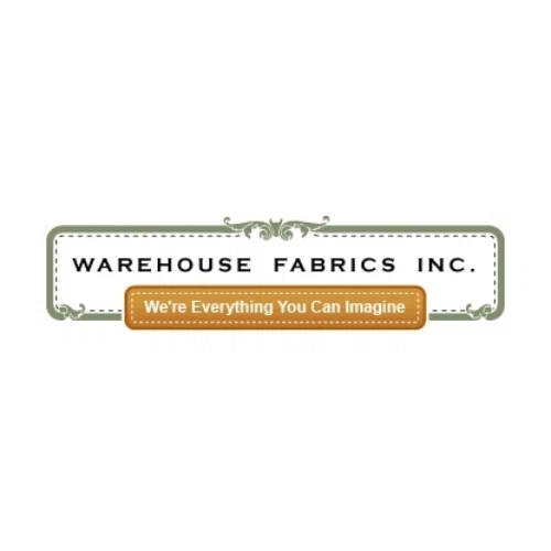 WAREHOUSE FABRICS Promo Code — 60 Off in July 2024
