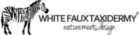White Faux Taxidermy Merchant Logo