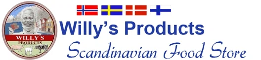 Willy's Products Scandinavian Food Store Merchant Logo