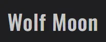 Wolf Moon  Merchant Logo