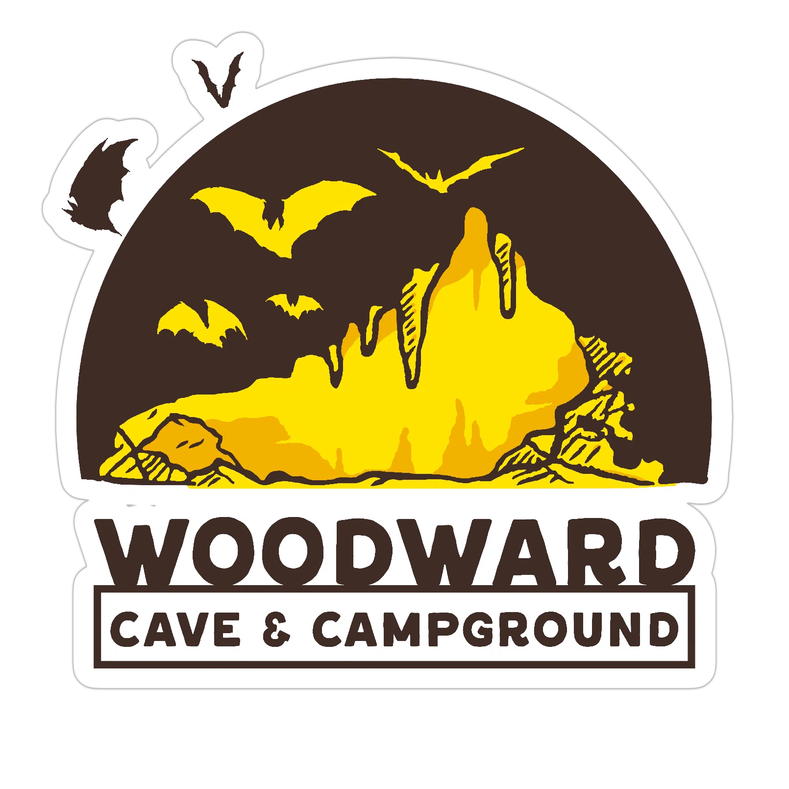 Woodward Cave and Campground Merchant Logo