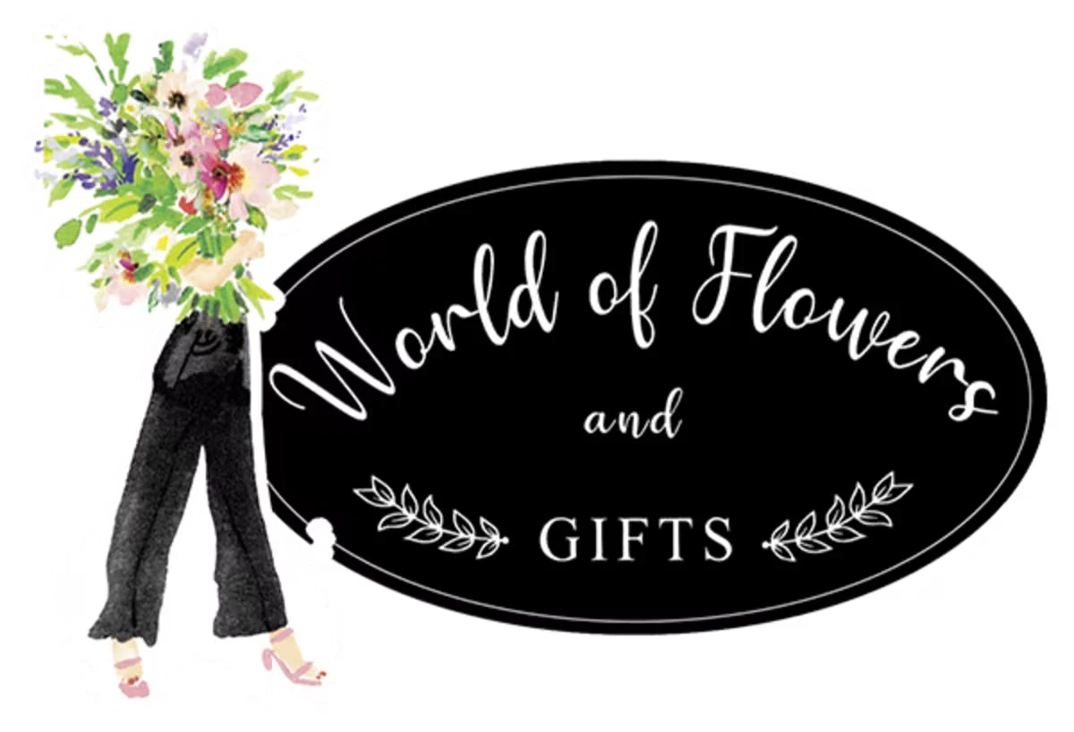 World of Flowers and Gifts Merchant Logo