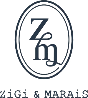 ZiGi + Marais Merchant Logo