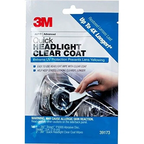 3M Quick Headlight Clear Coat Wipes