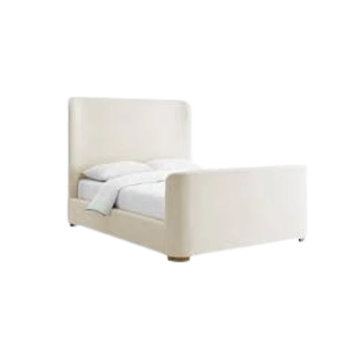 Abbyson JoJo Fletcher Luciano Boucle Fabric Sleigh Bed