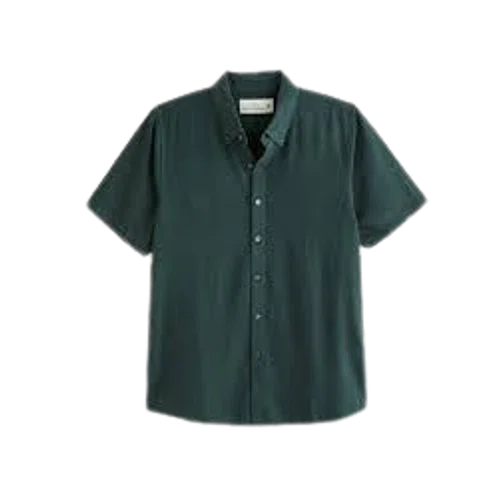 Abercrombie & Fitch Short-Sleeve Summer Linen-Blend Button-Up Shirt