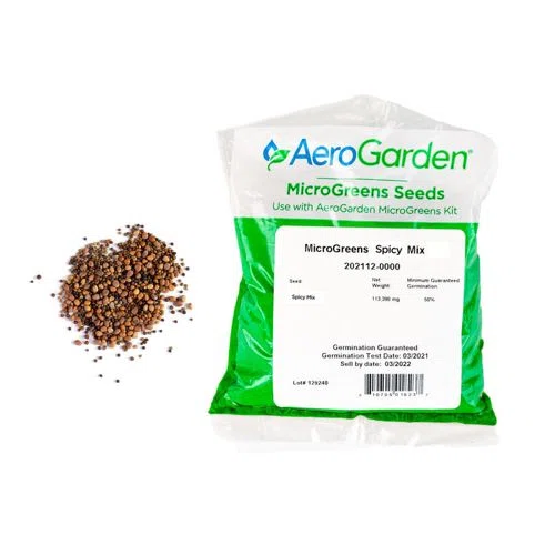 AeroGarden Spicy MicroGreens Mix Seed Packet