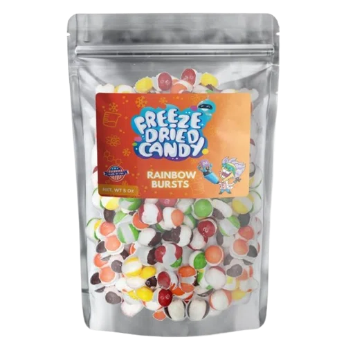 AI Freeze Dried Candy Rainbow Bursts