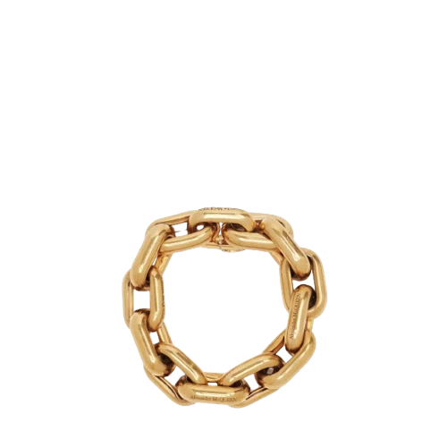 Alexander McQueen Women's Peak Chain Bracelet in Antique Gold