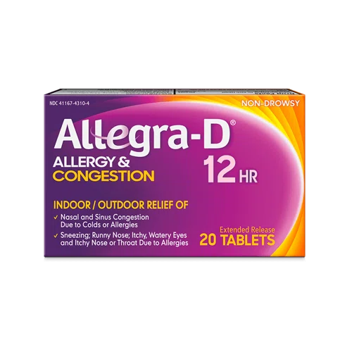 Allegra Allegra-D Allergy & Congestion 12 Hour Tablets