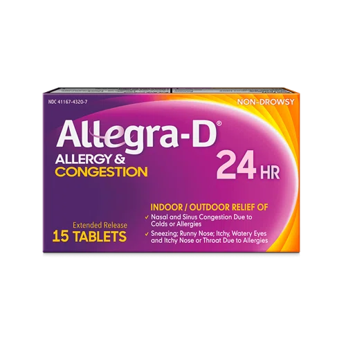 Allegra Allegra-D Allergy & Congestion 24 Hour Tablets