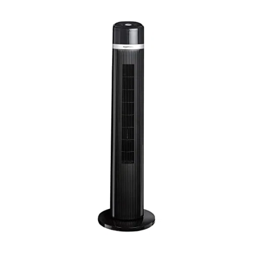 Amazon Basics Oscillating 3 Speed Tower Fan with Remote