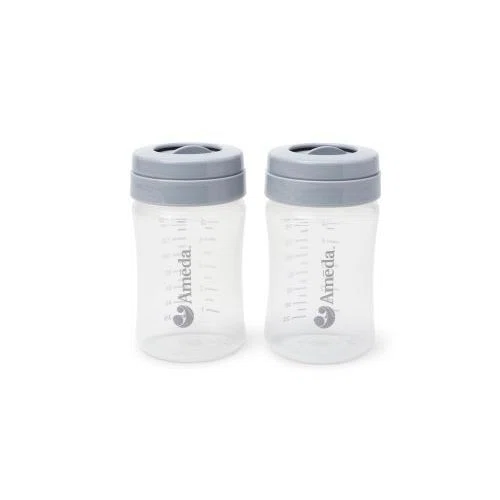 Ameda Mya Breast Pump Storage Bottle with Locking Ring & Disc
