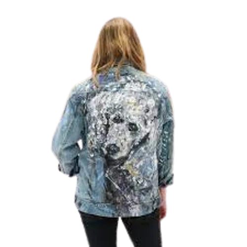 American Kennel Club Customized Hand-Painted Dog Breed Denim Jackets