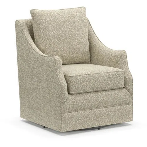 American Signature Furniture Mara Accent Boucle Swivel Chair