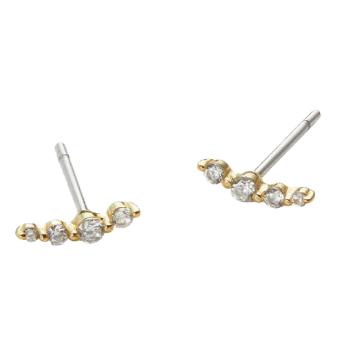 Ana Luisa Bonny Silver Ear Climber Earrings