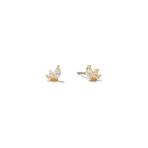 Ana Luisa Kennedy Gold Stud Earrings