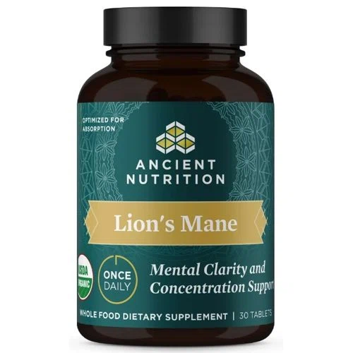 Ancient Nutrition Lion’s Mane Mental Clarity and Concentration