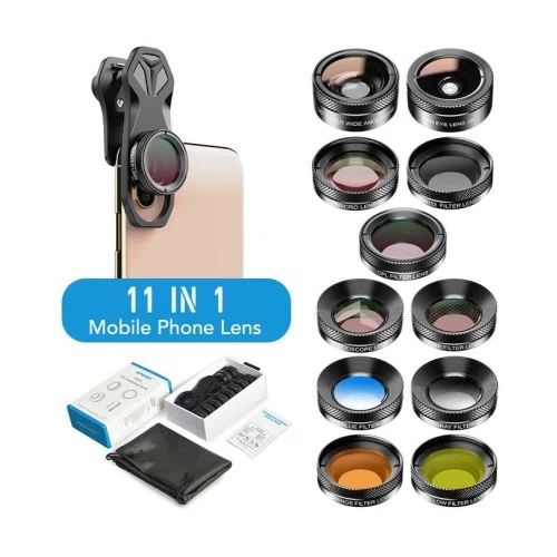 Apexel Cell Phone Camera Optical 11 in 1 Filter Lens Kits
