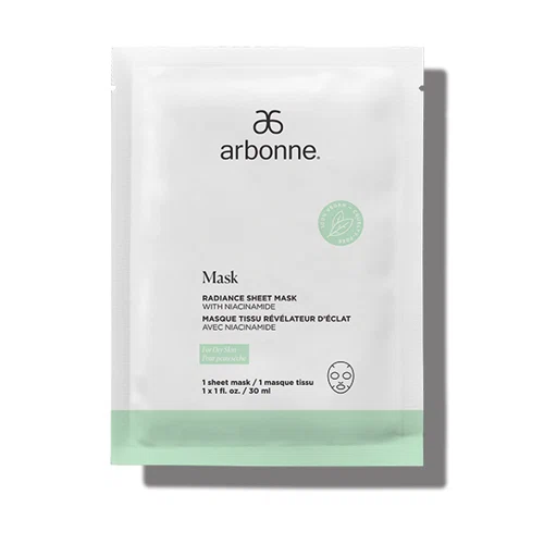 Arbonne Radiance Sheet Mask with Niacinamide