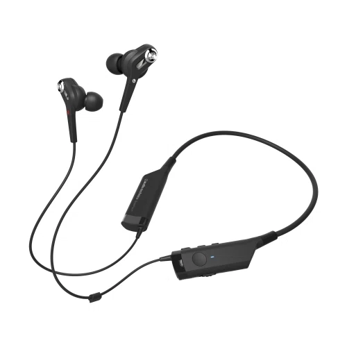 Audio-Technica QuietPoint Active Noise-Cancelling Wireless In-Ear Headphones ATH-ANC40BT