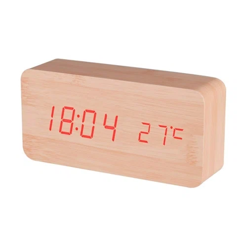 Baldr Wooden Digital Alarm Clock